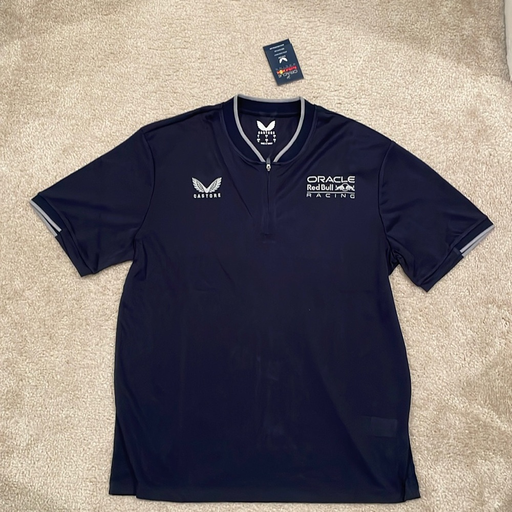 Castore ORACLE RED BULL RACING MENS LIFESTYLE POLO - NIGHT L NWT